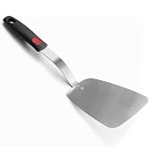 Stainless Steel Flexible Spatula Solid Turner, XiaoZu Thin Metal Spatula for Cast Iron Skillet, T...