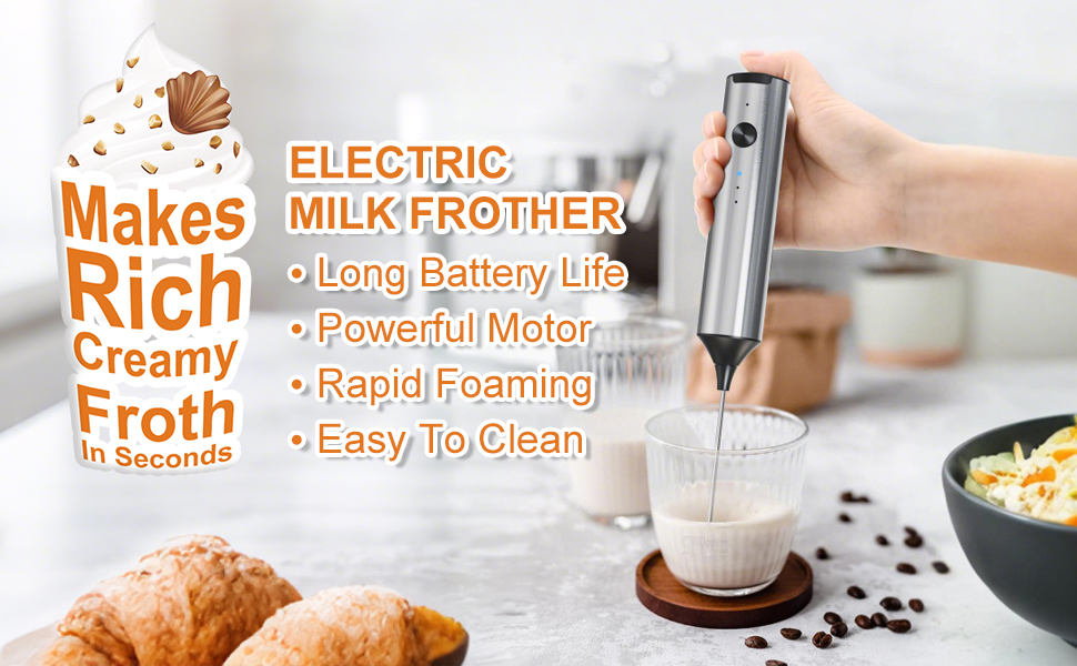 Milk Frother Handheld Foamer