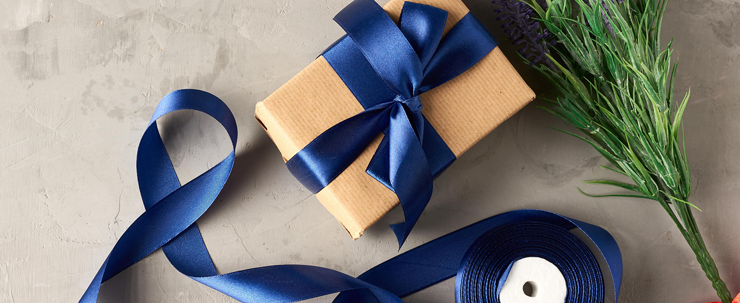 Blue Satin Ribbon