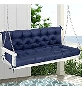 MAGIC ELEPHANT Porch Swing Cushions, Memory Foam Swing Cushion for Outdoor Furniture, Patio 2-3 S...