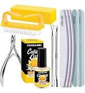 Nail Buffer and File, FANDAMEI Nail Care Kit with 3PCS Nail Files, 2PCS Nail Buffers, Rectangular...