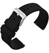 ANNEFIT Silicone Watch Bands for Men Women, Soft Rubber Watch Strap with Quick Release, Band Widt...