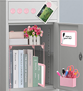 Pink locker accessories kit