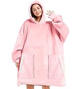 Gocvo Wearable Blanket, Blanket Hoodie Soft Warm Sweatshirt Gifts for Mom Adults Women Men Kids W...