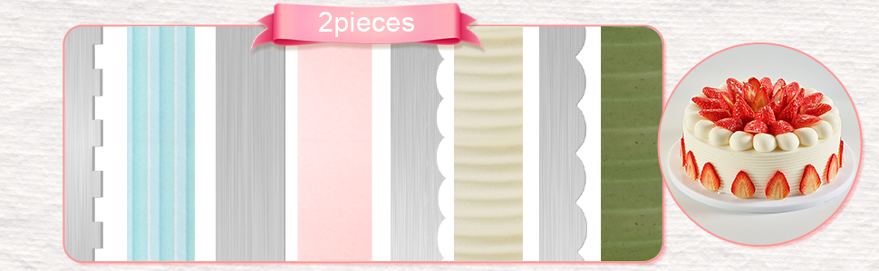 Stainless Steel Scraper Stainless Steel Frosting Spatula Baking Pastry Tool Mixing Scraper