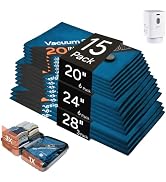 Oxford Travel Vacuum Bags with 4500pa Pump for Family Trips 6S/6M/3L | Perfect for Solo Travelers...