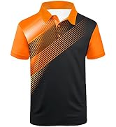 ZITY Mens Golf Shirt Short Sleeve Sport Moisture Wicking Performance Print Golf Polo Shirts for M...