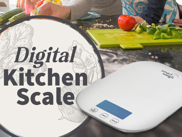 picture of the scale with cut vegetables