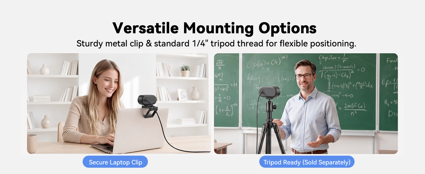 C100 computer camera is designed for versatile use across everyday scenarios