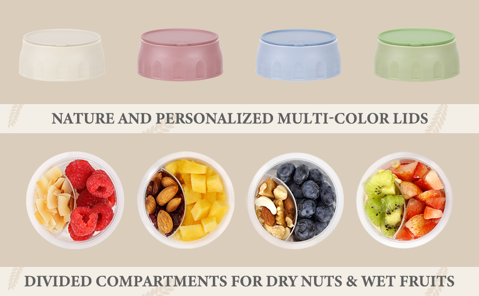 overnight oats dry wet separation container