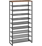 HOOBRO 10-Tier Shoe Rack for Entryway, 29.5" L Shoe Storage Organizer, Large Capacity Shoe Shelf ...