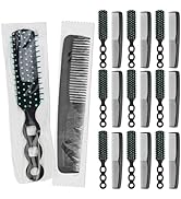 Gisdo 100 Pcs Hair Brush Combs Set in Bulk for Homeless Individually Wrapped, Bulk Hair Brushes 5...