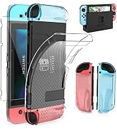 HEYSTOP Case Compatible with Nintendo Switch, Dockable Soft TPU Protective Case Cover for Nintend...
