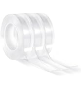 VEVOR Double Sided Tape Heavy Duty, 16 ft Nano Mounting Tape(3 Pack), Strong Adhesive & Reusable,...