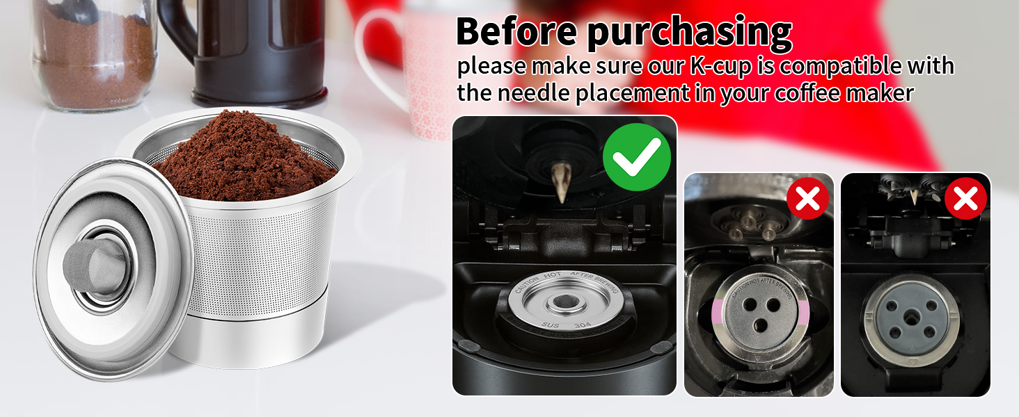 stainless steel keurig reusable k cup