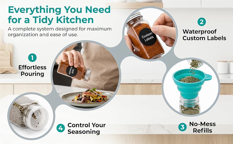 Plastic Spice Jars