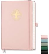 AHGXG Lined Journal Notebook for Women Men, A5 Hardcover Leather Journals for Writing, 192 Number...