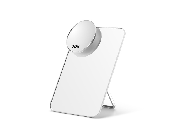 desk mirror with 10x magnifier