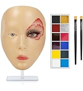 Makeup Practice Face,Makeup Practice Face Board with 1 PC Face Painting and 2Pcs Makeup Brushes f...