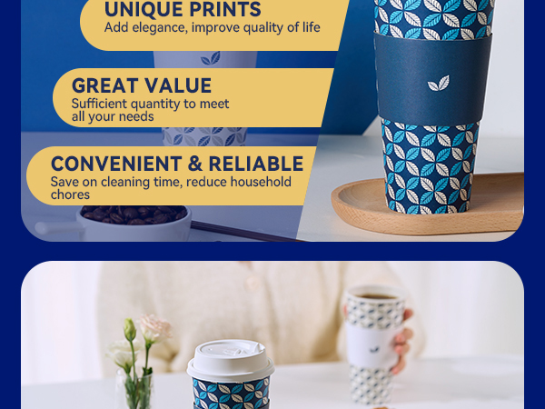 coffee cups with lids sleeves