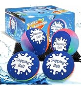 Korlon Skipping Water Ball, 4 Pack Water Bouncing Balls for Pool, Colorful Pool Toys for Swimming...