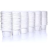 Disposable K Cup Filters, 300 Count Disposable Paper Filters for Keurig Reusable K Cups, White