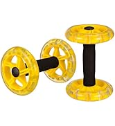 POPETPOP Fitness Roller for Abdominal Strengthening and Weight Loss Portable Ab Wheel with Non Sl...