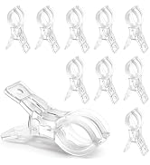 RELBRO Spring Clamps, 3.5 Inch Clear Plastic Clips for Balloon Arch Backdrop Craft Decoration, In...