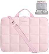 BAGSMART 15-16 inch Laptop Case with Strap, Fluffy Padded Laptop Bag with Handle, Anti-theft Macb...