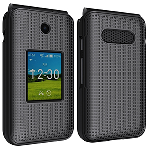 Grid Textured Hard Case Slim Cover for AT&T Cingular Flex 2 cricket Debut Flex