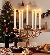 Flameless Taper Candles with Remote, 3D Flickering Battery Operated Tapers Candle, Led Flameless ...