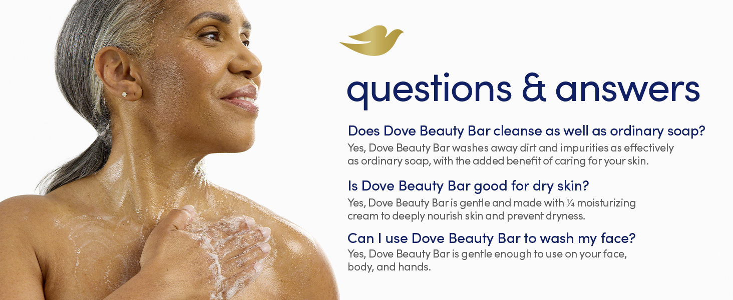 Frequently asked questions and answers related to Dove Beauty Bar