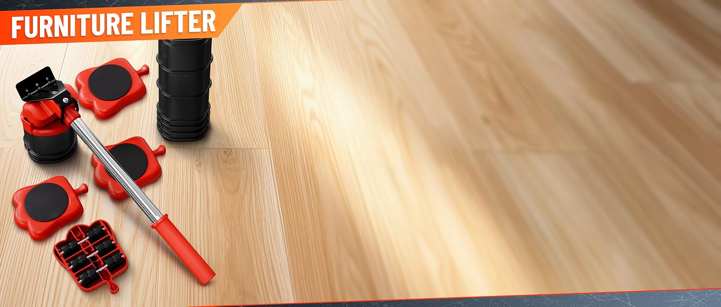 red rollers and appliance lifter tool heavy furniture sliders move items without scratching