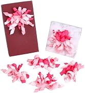 HOBBIESAY 16Pcs Pink Bows for Gift Wrapping Curly Ribbon Pink Bow for Presents Gifts Bows Assortm...