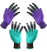 DCCPAA Garden Gloves with Claws,Claw Gardening Gloves for Digging,Planting, Weeding, Seeding-Wate...