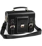 Cwatcun Camera Shoulder Bag Waterproof Digital Camera Purse, Leather Camera Messenger Bag for Wom...