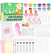 WhizToys DIY Lip Gloss Making Kit, Make YourOwn Lip Gloss Kit Beginner,Fun Craft Set for Girls Ki...