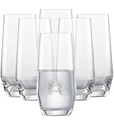 ZWIESEL GLAS Pure Tumbler (Set of 6), Drinking Glasses for Several Beverages, Dishwasher-Safe Mac...