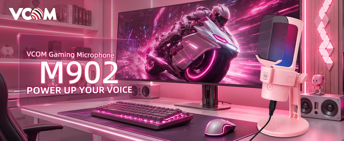 Gaming Microphone Pink