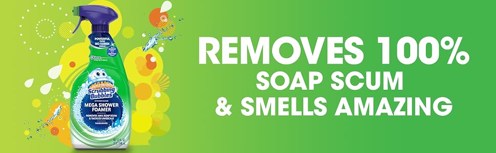 Removes 100% of Soap Scum & Smells Amazing