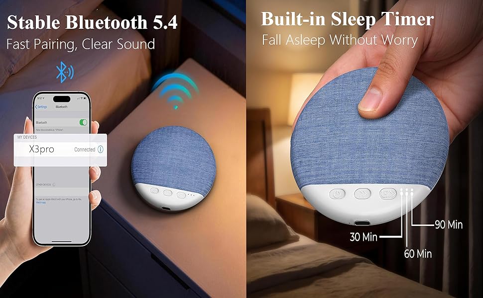 bluetooth pillow speaker for sleeping
