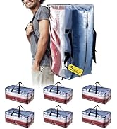 TAILI Extra Large Moving Bags, 6 Pack Clear Moving Bags W/Backpack Straps Strong Handles & Zipper...