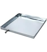 Housoutil Air Conditioner Drip Pan, Galvanized Iron AC Drip Tray, Square Window AC Drain Tray, Co...