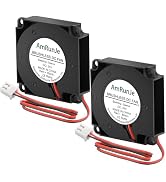 AmRunJe 2 Packs 40mm 24v Blower Replacement Fan for 3D Printer 9500 RPM High Speed Mini Brushless...
