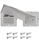 Pxoerzy Flip Gate Latch with Padlock Hole,Stainless Steel gate Latch for Fence, Heavy Duty Double...