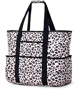 Beach Bags for Women, Large Beach Tote Bag with Zipper Tons of Pockets Beach Bag Waterproof Sandp...