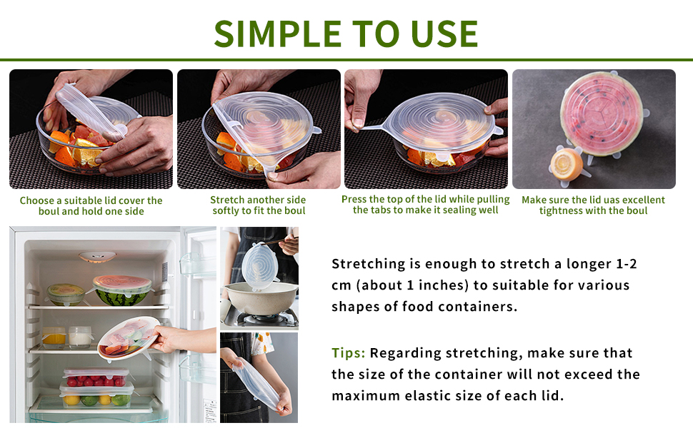 Silicone Stretch Lids