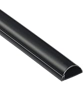 D-Line Half Round Cord Hider, Patented Cable Cover, Hide TV Wall Mount Wires, Raceway for Cords, ...