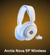 SteelSeries Arctis Nova 5P Wireless Multi-System Gaming Headset - White | Neodymium Magnetic Driv...