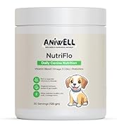 NutriFlo: Human-Grade Superfood for Dogs, Premium Supplement for Dental Health, Longevity, Hip & ...